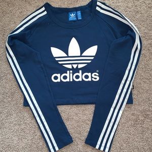 Adidas originals long sleeved crop top
